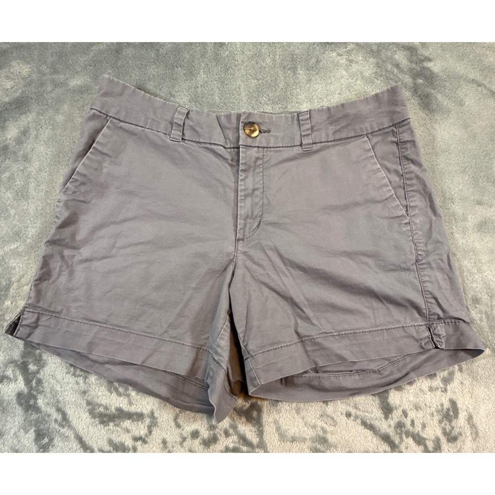 Old Navy Everyday Short Womens 4 Gray Mid-Rise Chino Cotton Stretch Casual 3.5in